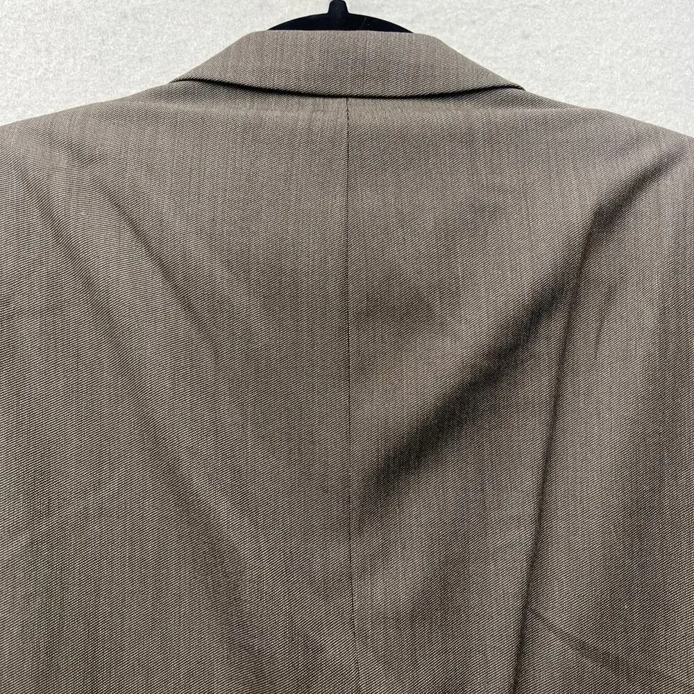 Calvin Klein Mens 48L Brown Wool Sport‎ Coat Blazer Woolmark Lined